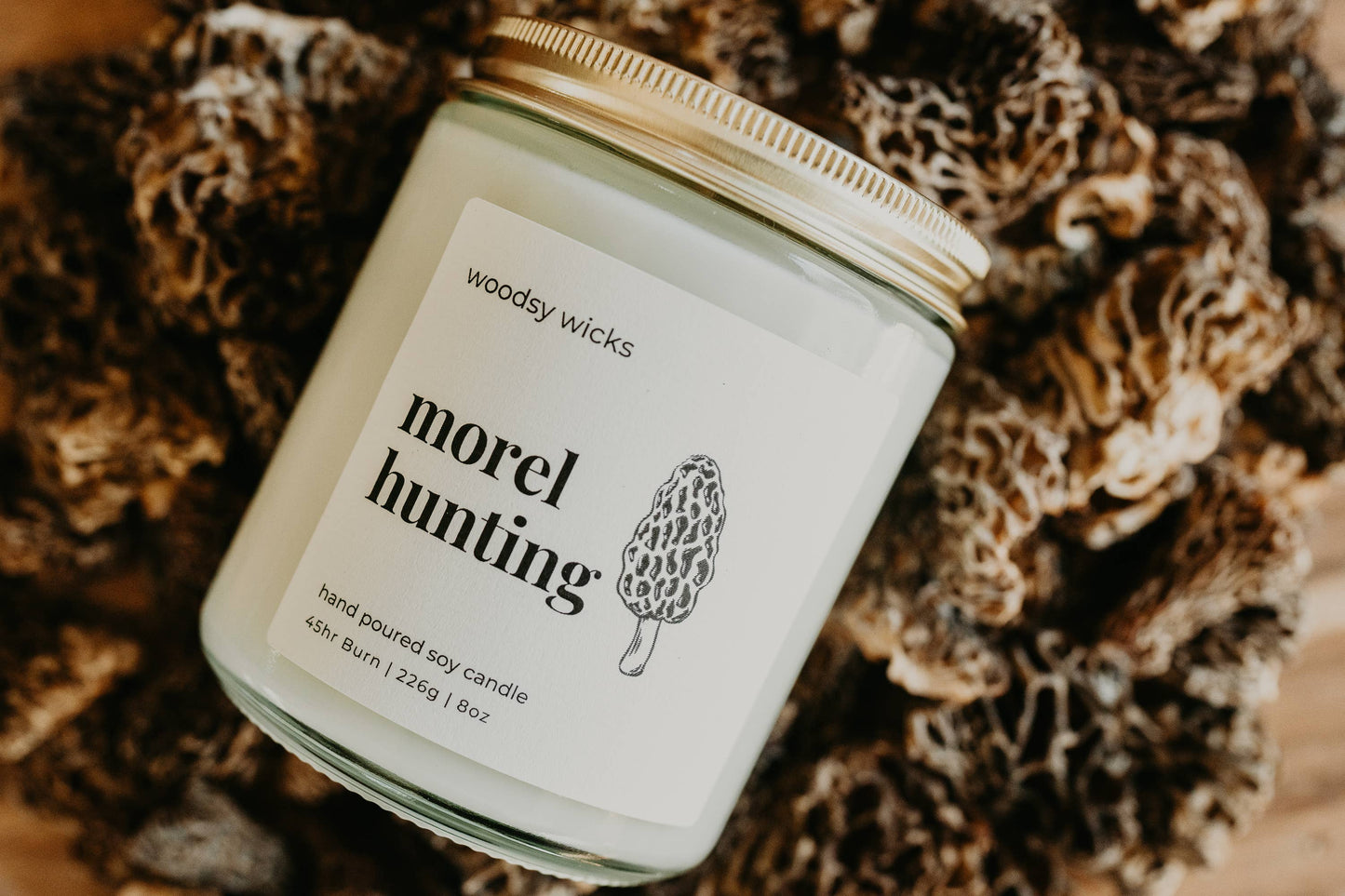 Morel Hunting Candle - Mushroom - Petrichor