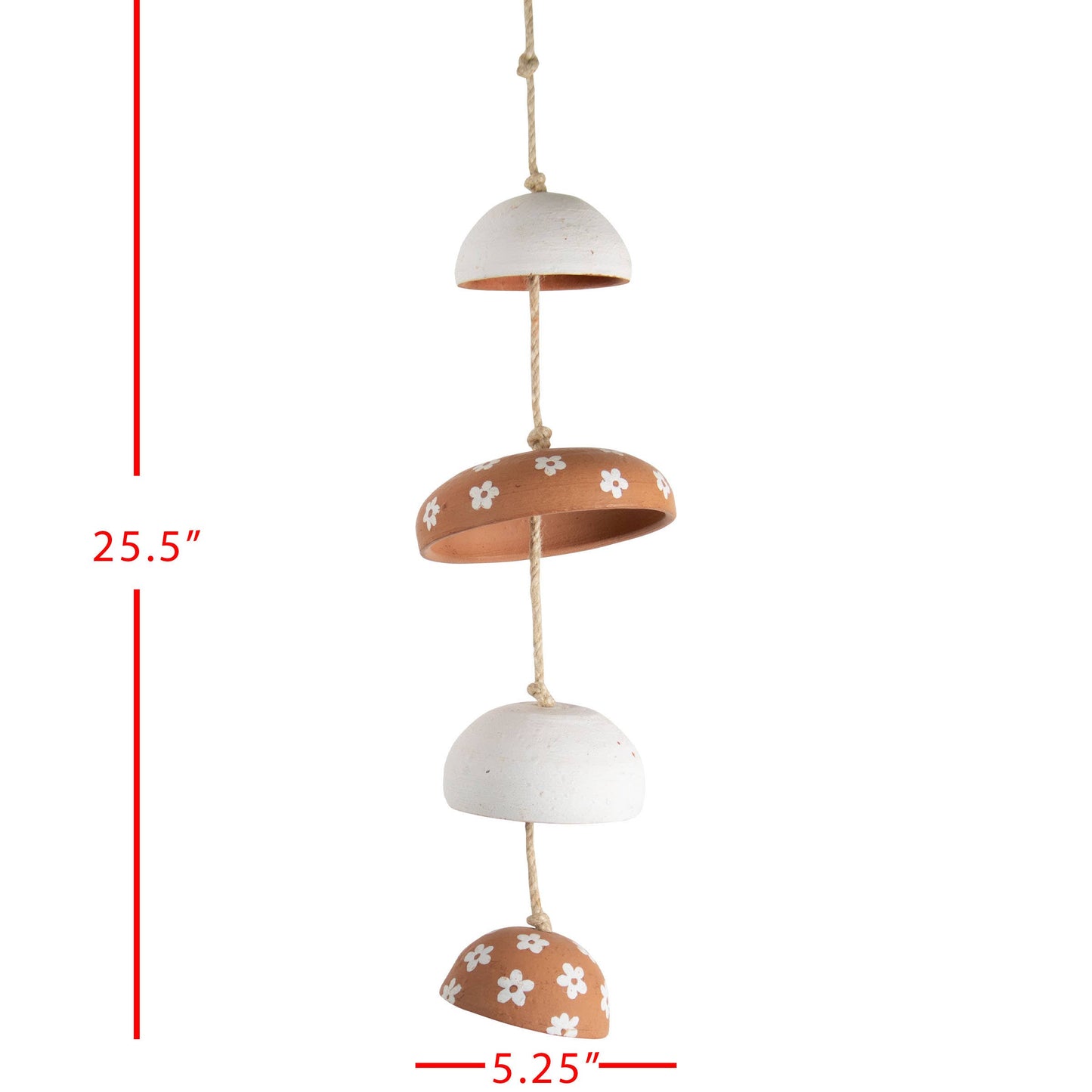 Alden Terracotta Moon Chimes