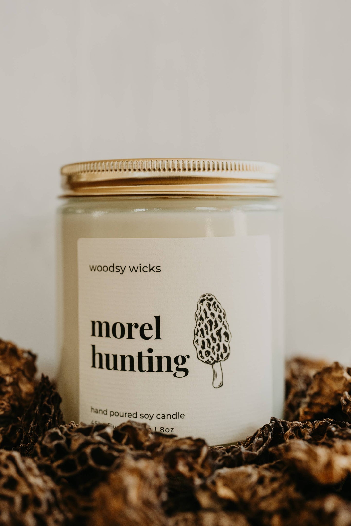Morel Hunting Candle - Mushroom - Petrichor