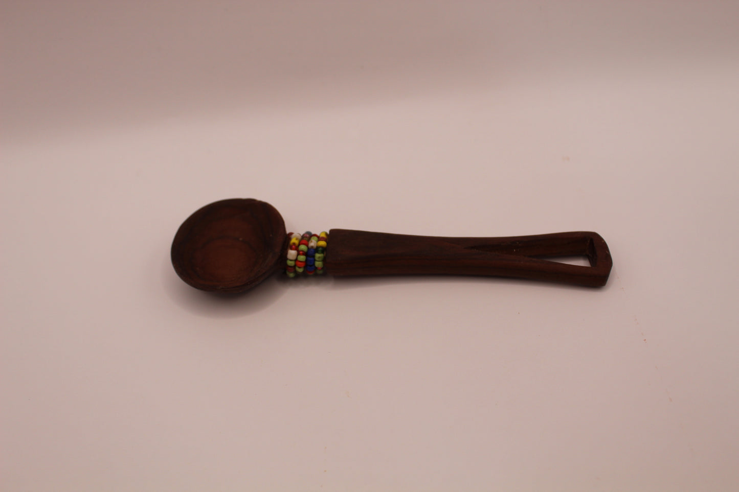 Olive Wood Beaded Tea Spoon