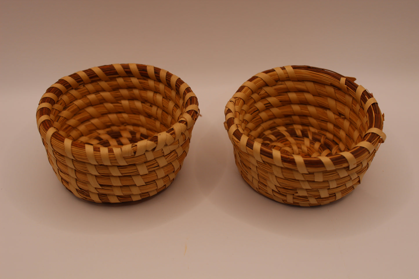 Mini Charleston Sweetgrass Woven Trinket Bowl Set of 2