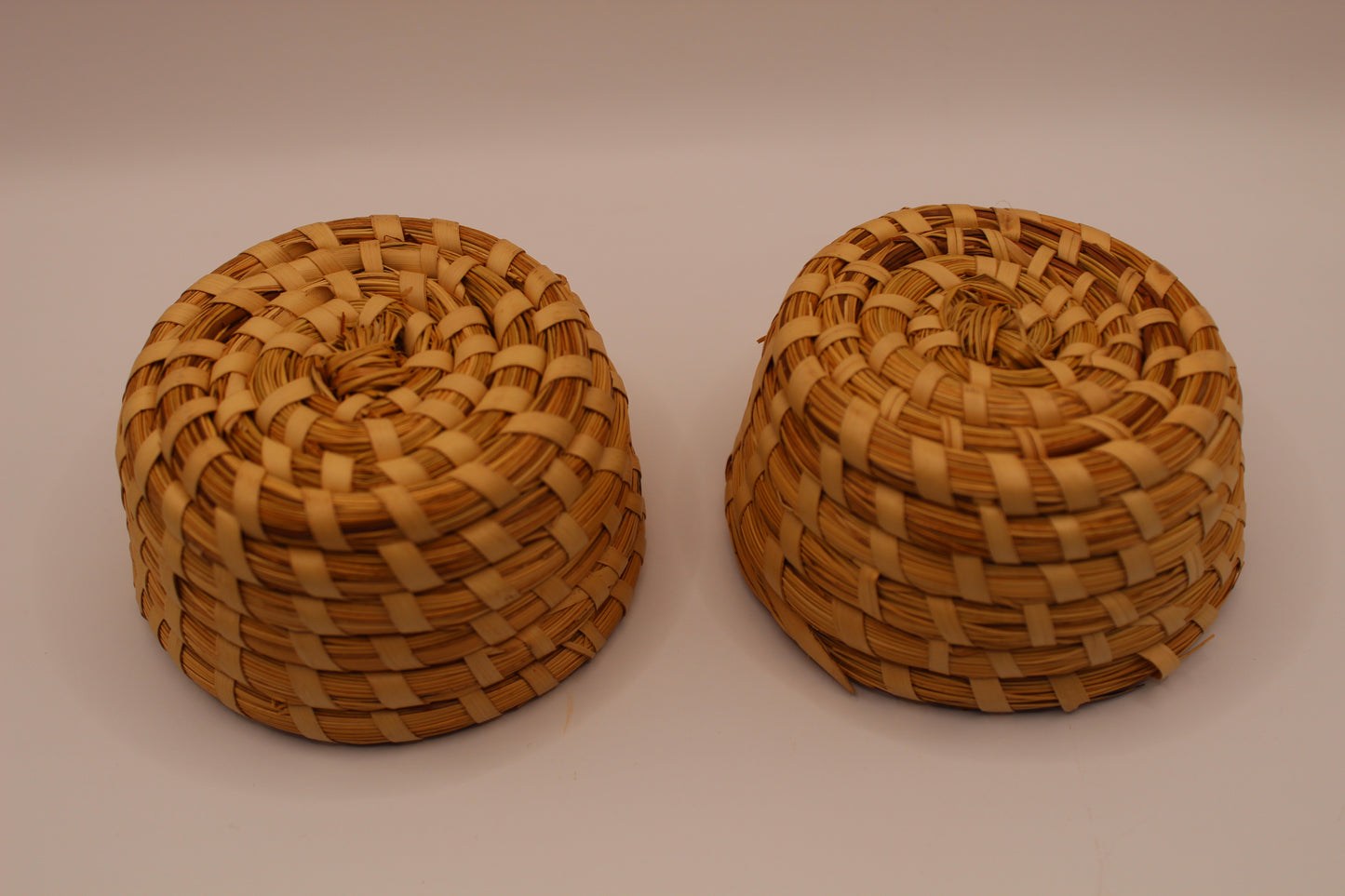 Mini Charleston Sweetgrass Woven Trinket Bowl Set of 2