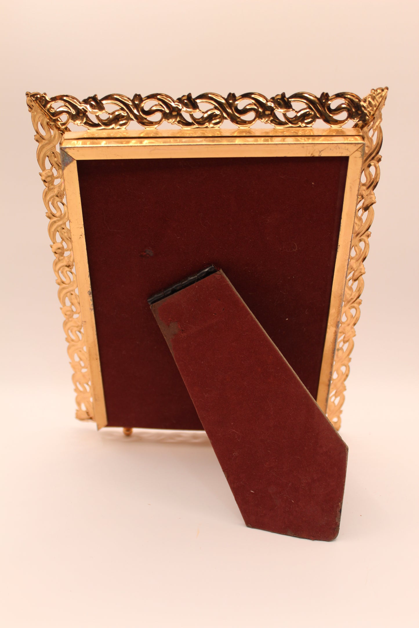 Brass Decorative Photo Frame w/ Art