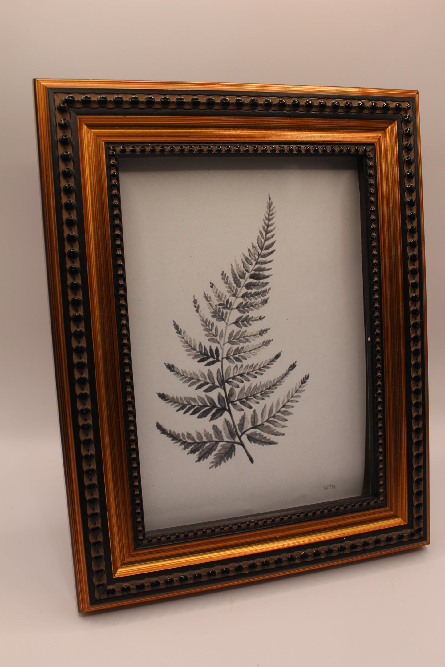 Black + Gold Photo Frame