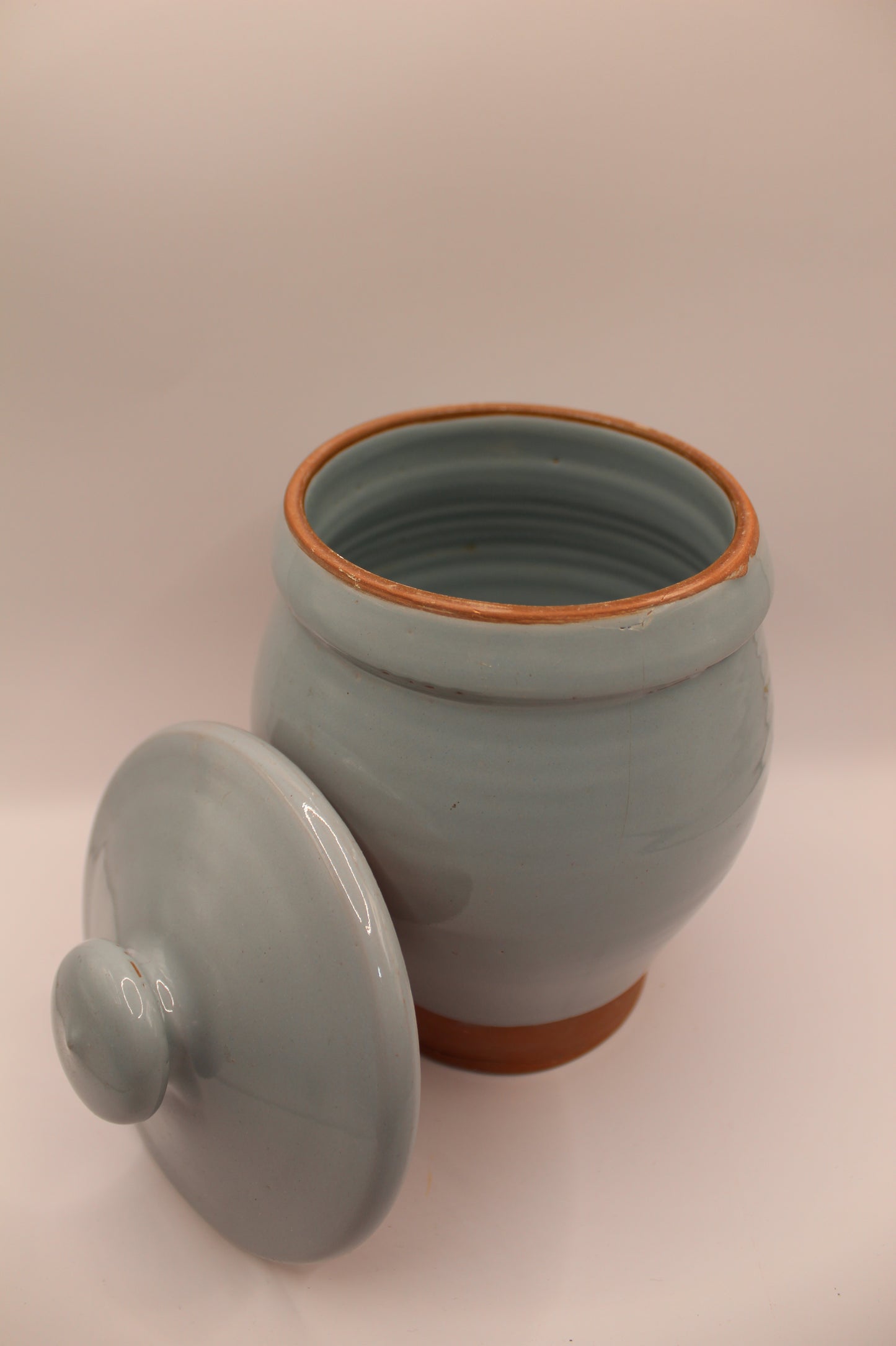 Vintage Rowe Pottery Works Small Canister w/ Lid