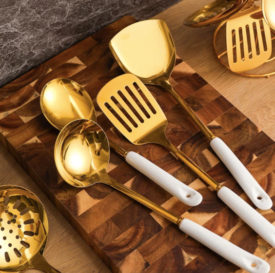 Nordic style Stainless Steel Cookware: White