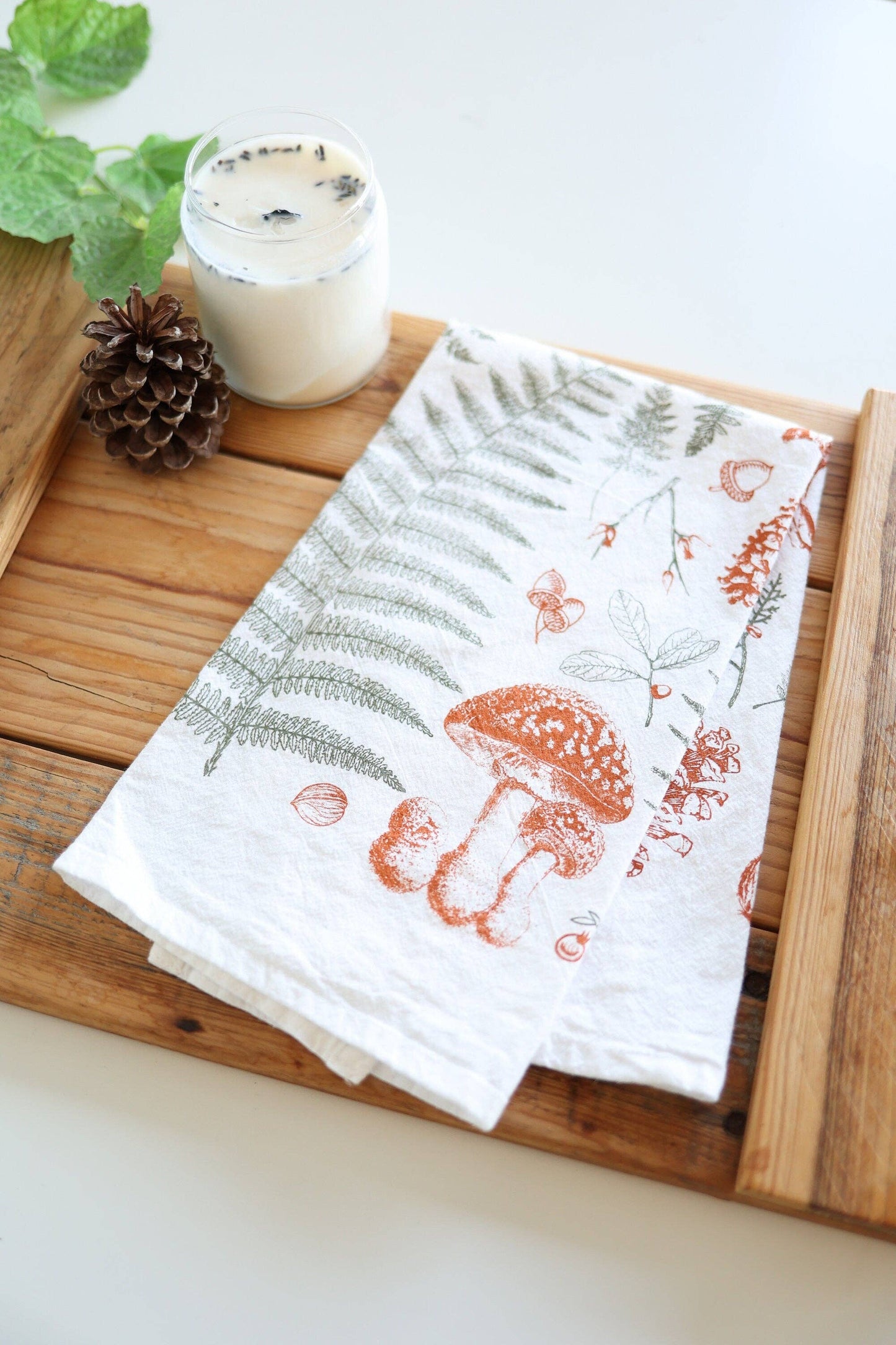 Forest Floor Tea Towel: One only