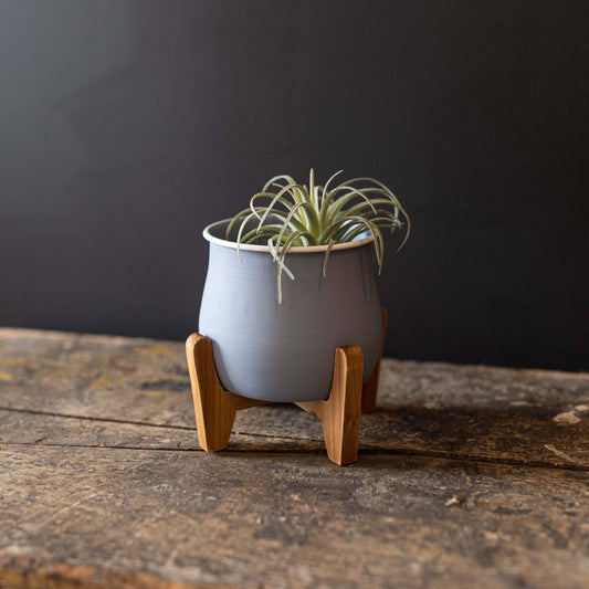 Belle Footed Planter Blue - ***** Plant not included