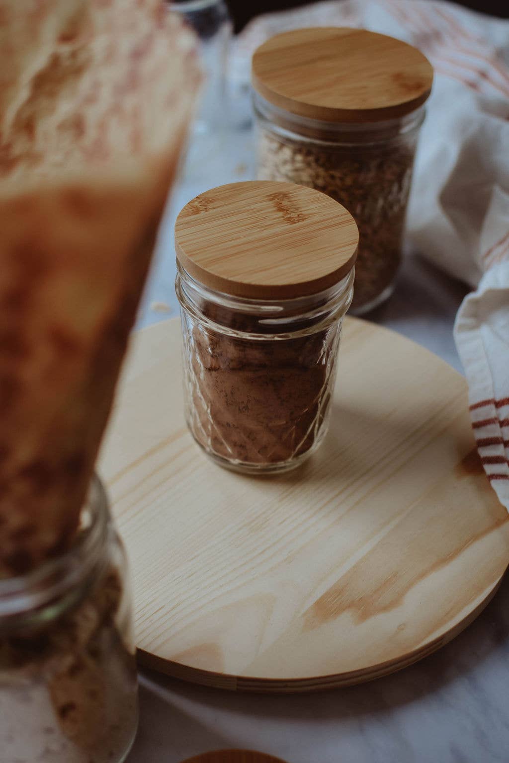 Bamboo Jar Lid Regular Mouth - ***Jars not included