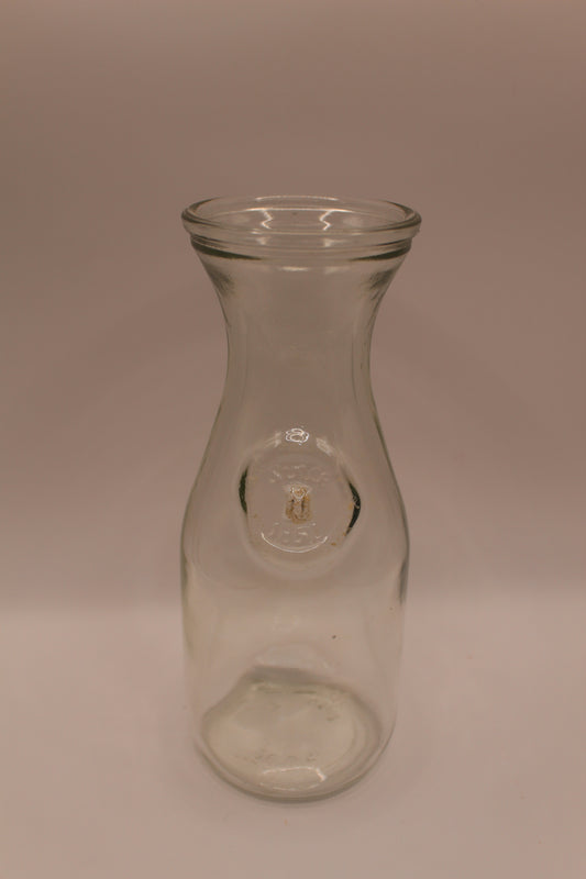 Vintage Paul Masson Embossed "Since 1852" Milk Glass Bottle