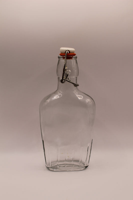 Italian Swing Top Glass Flask