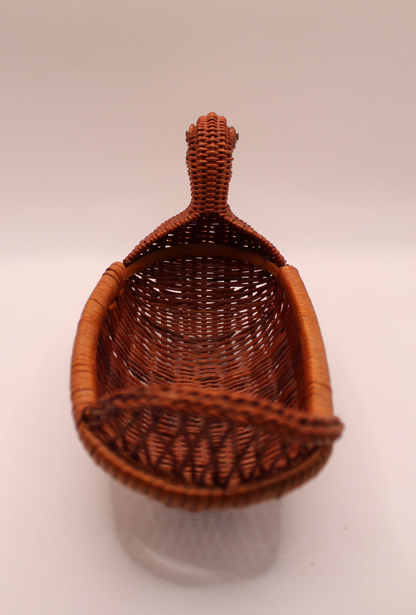 Rattan Wrapped Duck Shaped Potpourri Basket