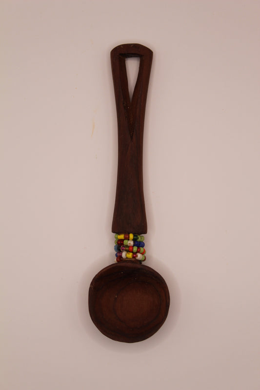 Olive Wood Beaded Tea Spoon