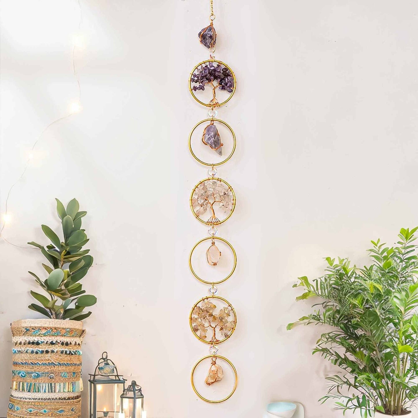 Chakra Gemstone Wall Hanging