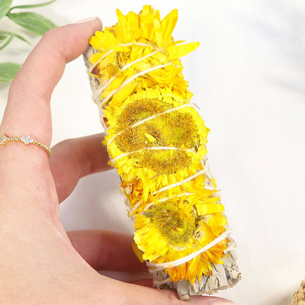 Sunflower Botanical Smudge Stick - Smudging Stick