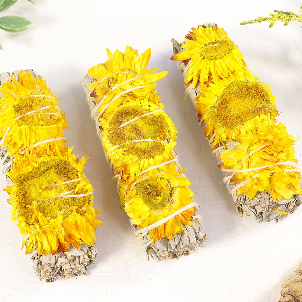 Sunflower Botanical Smudge Stick - Smudging Stick