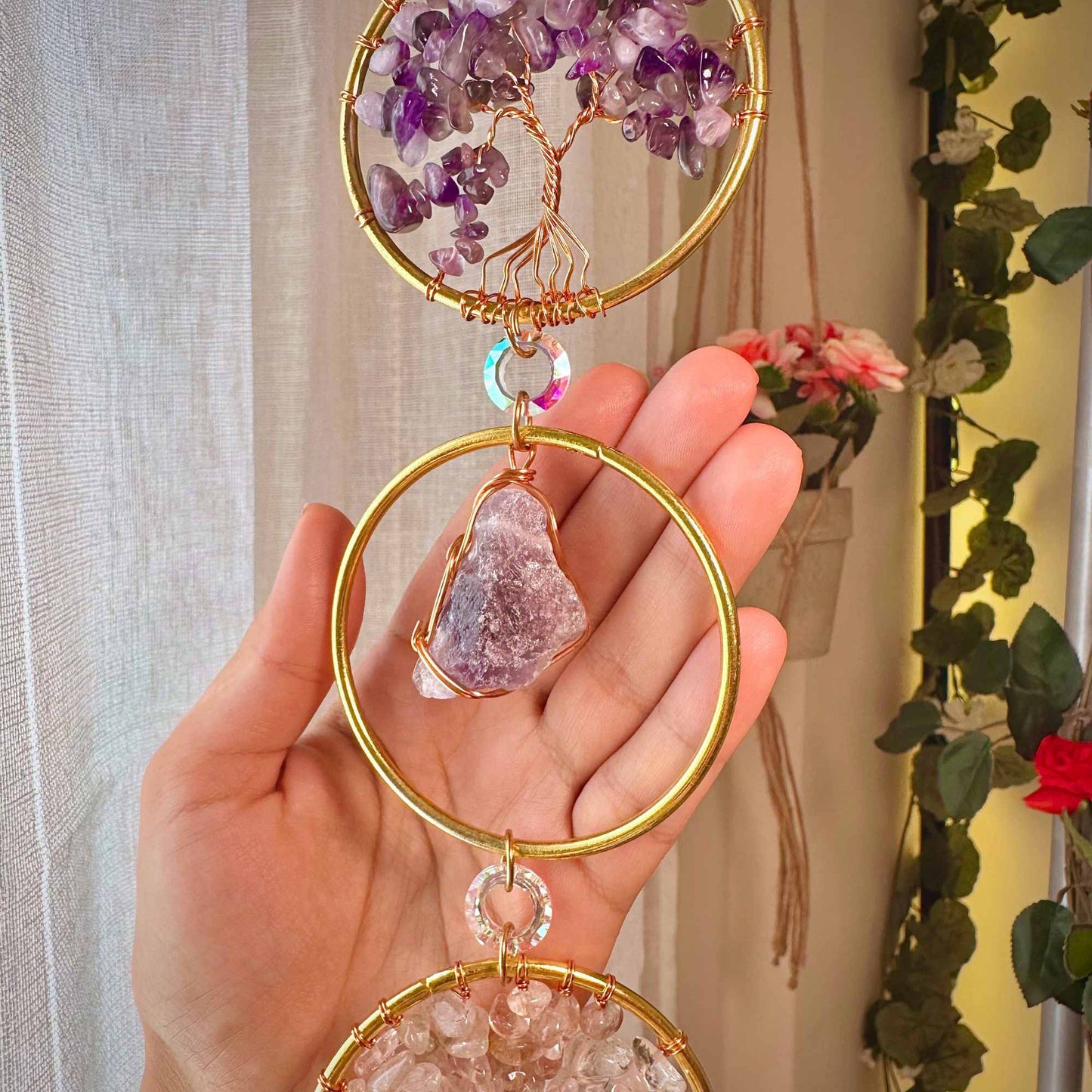 Chakra Gemstone Wall Hanging